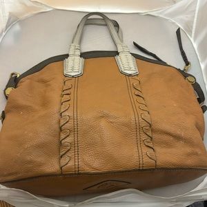 Oryany multicolored genuine leather shoulder bag XL